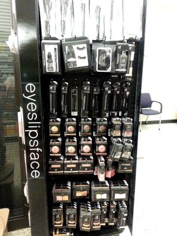 e.l.f. Display in Hy-Vee. Various Studio line products.